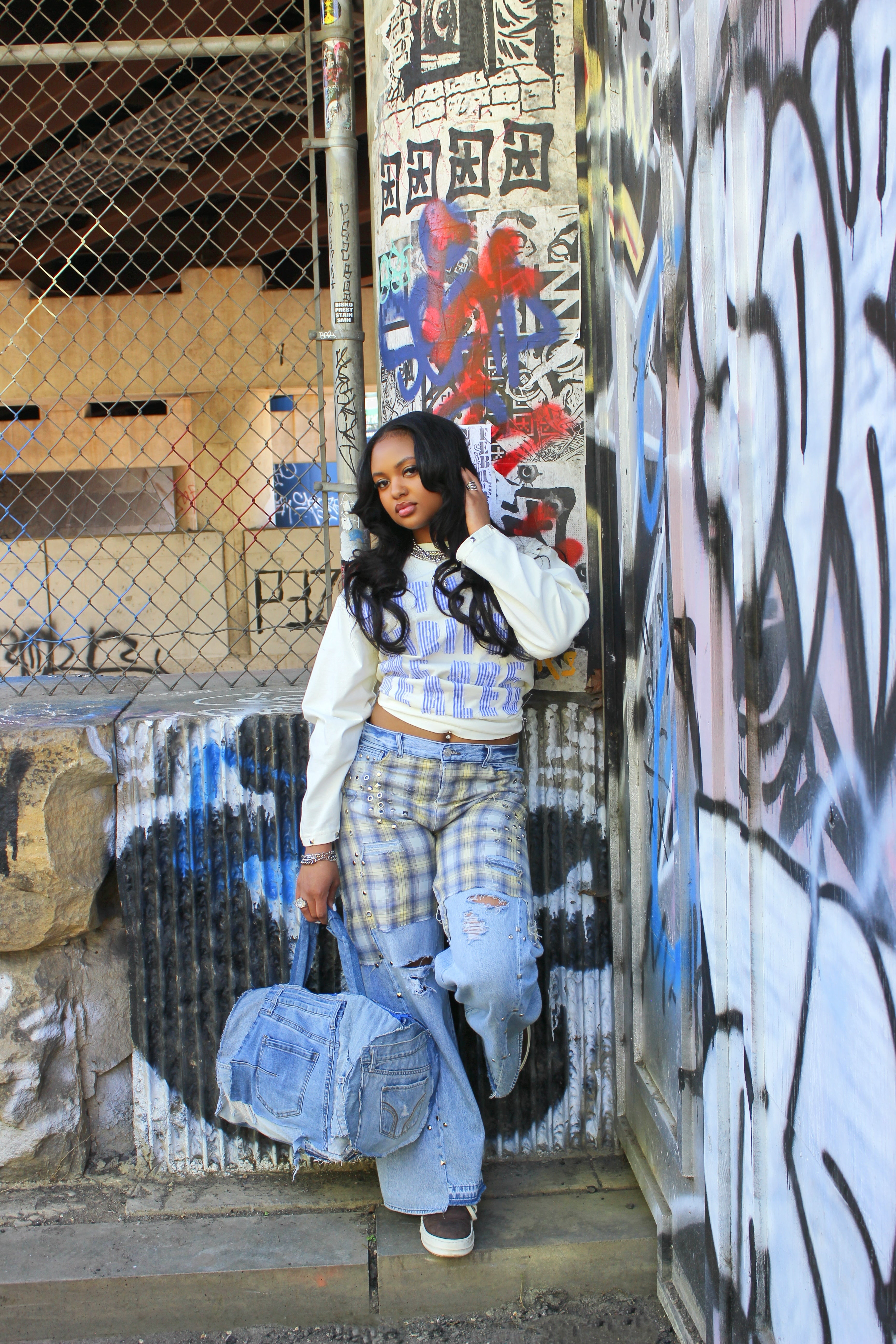 Denim Frenzy Duffle