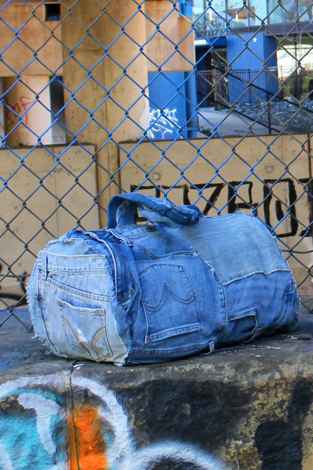 Denim Frenzy Duffle