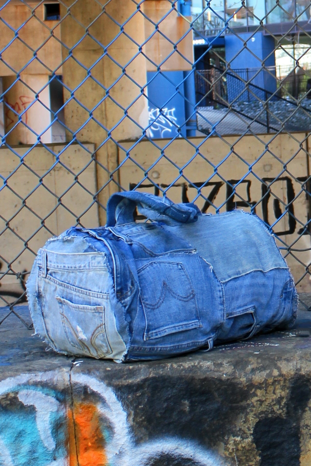 Denim Frenzy Duffle